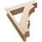 Ekena Millwork 8-in W x 32-in D x 40-in H Balboa Block Rough Cedar Woodgrain TimberThane Outlooker, Primed Tan OUTUR080X32X40BOA44RCPR - alternate 4